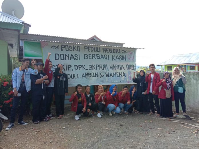 Posko peduli Wamena dan Ambon